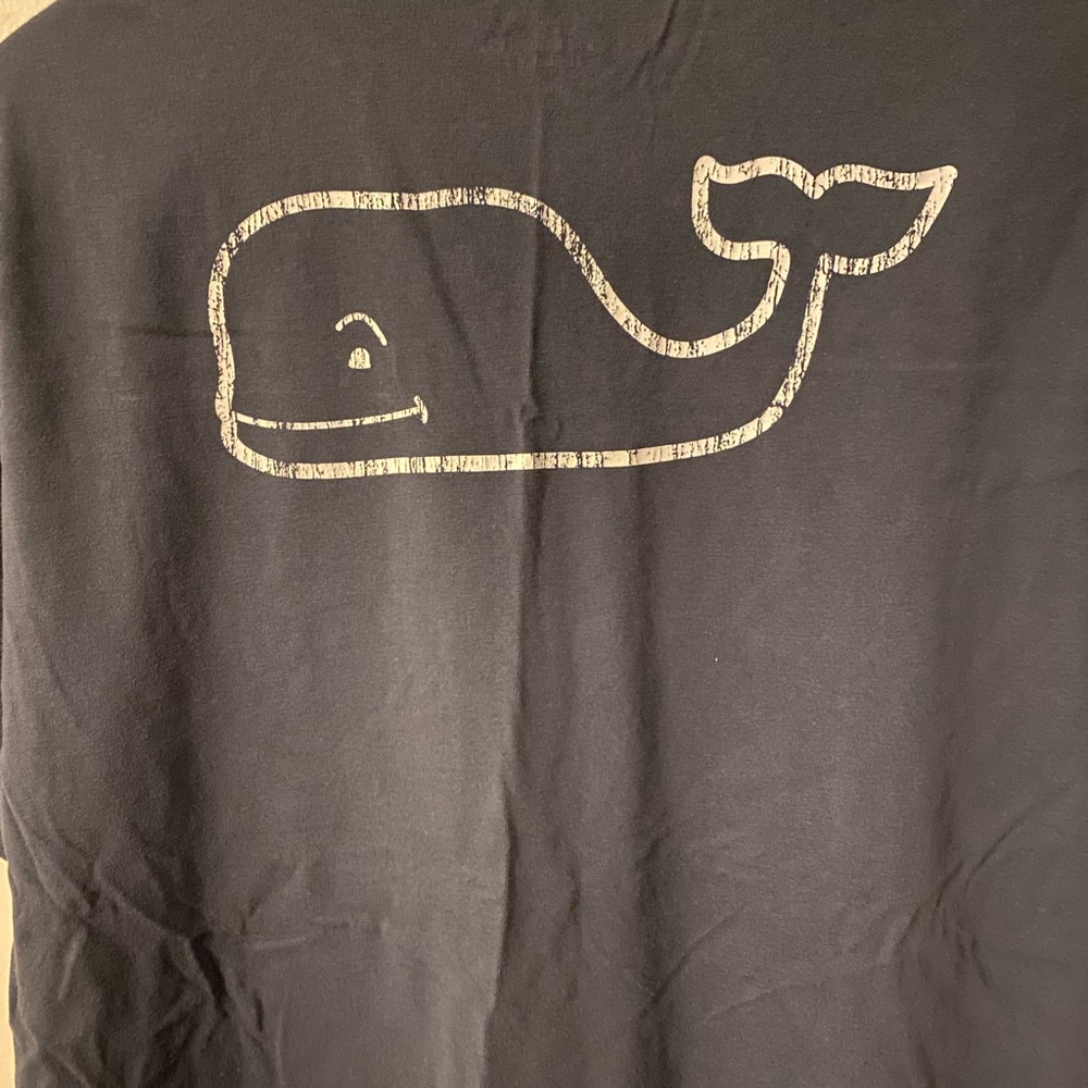 Vineyard Vines Navy T-Shirt with White Logo